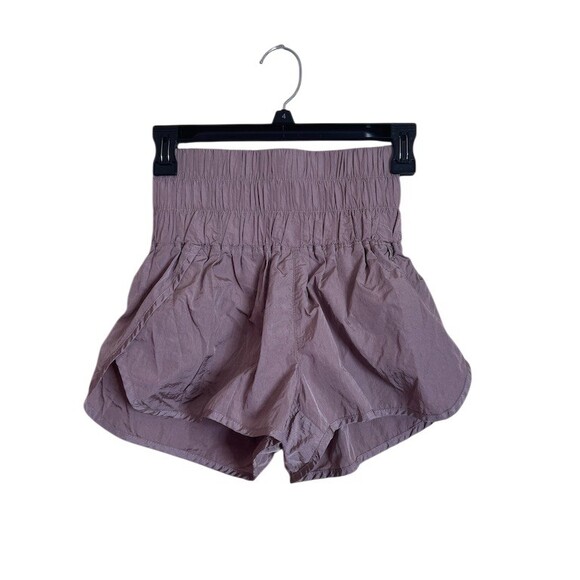 FP Movement Way Home Running Shorts Womens XS Purple High Rise Lined - Picture 2 of 5